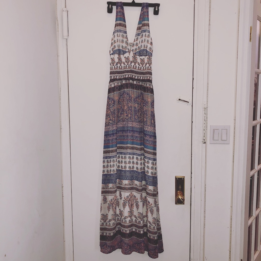 Paisley boho maxi dress